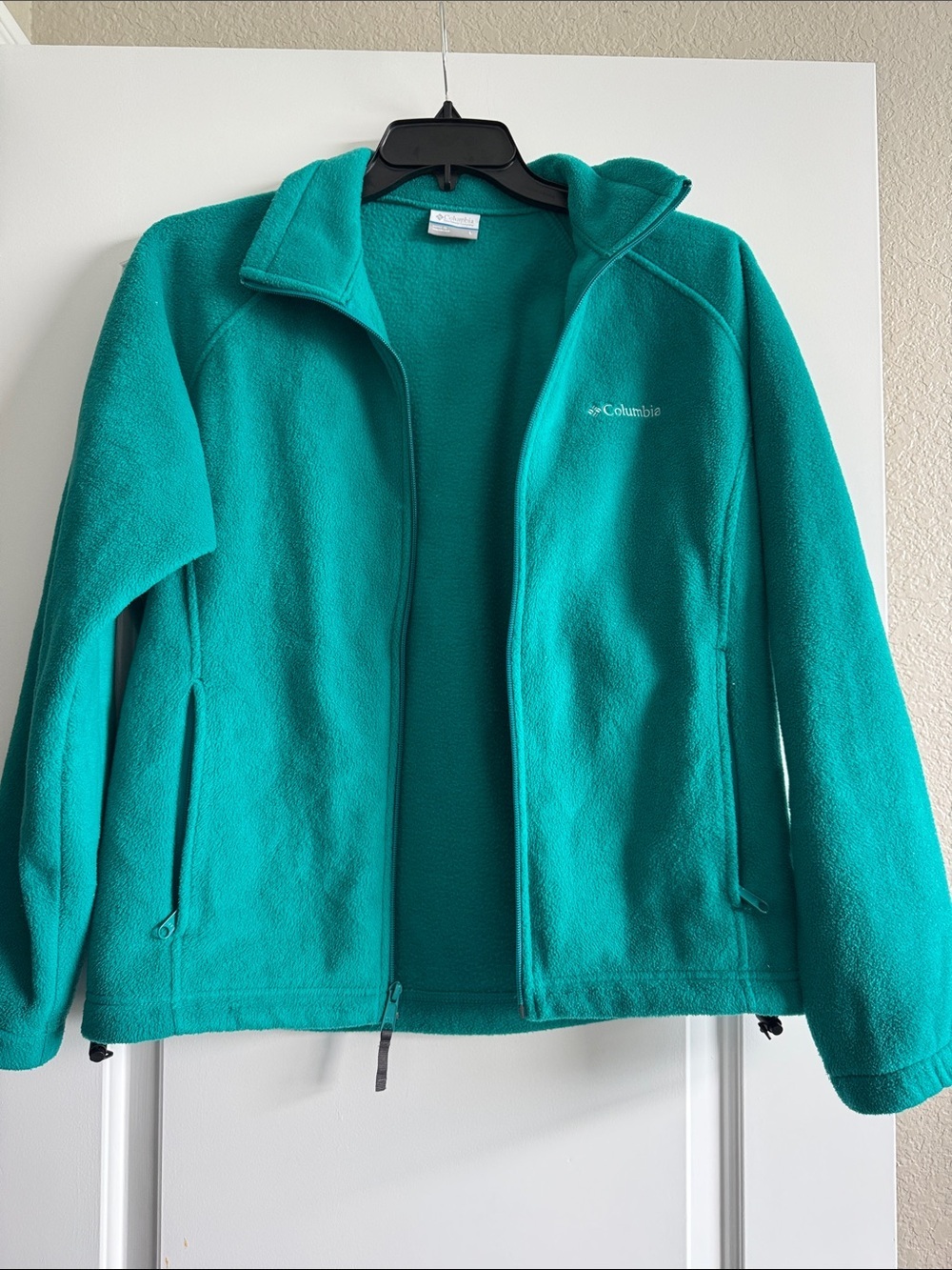 Columbia Teal Full-Zip Fleece Jacket